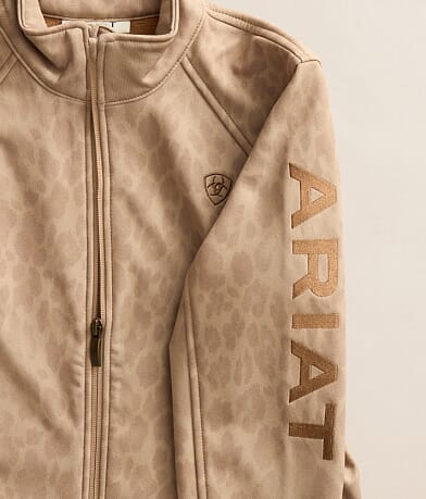 Girls - Faded Leopard Softshell Jacket thumbnail 5