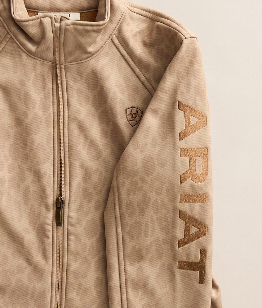 Girls - Faded Leopard Softshell Jacket