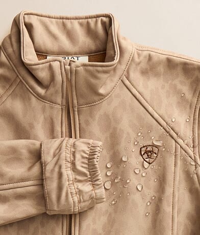 Girls - Faded Leopard Softshell Jacket thumbnail 6