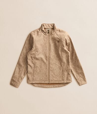 Girls - Faded Leopard Softshell Jacket