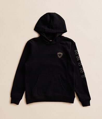 Boys - Fox Since 74 Hooded Sweatshirt - Boy's Sweatshirts in Black