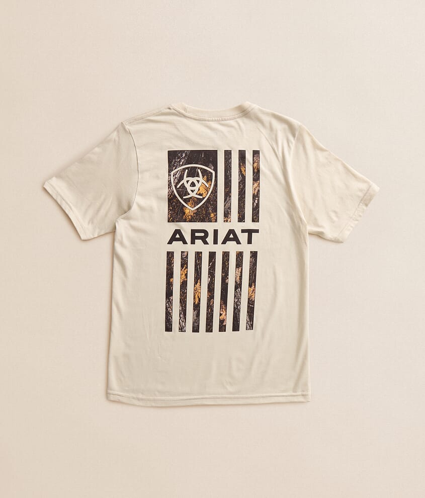 Boys - Brush Camo Flag T-Shirt