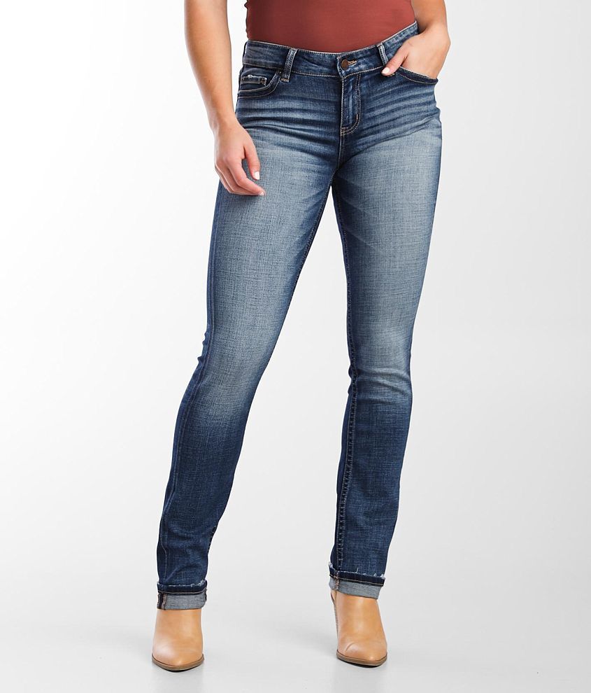 BKE Victoria Straight Stretch Cuffed Jean front view