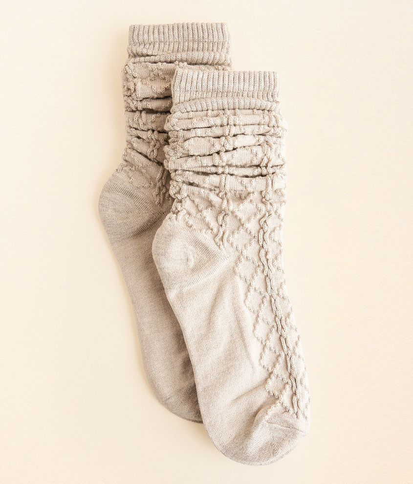 BKE Textured Slouchy Socks front view