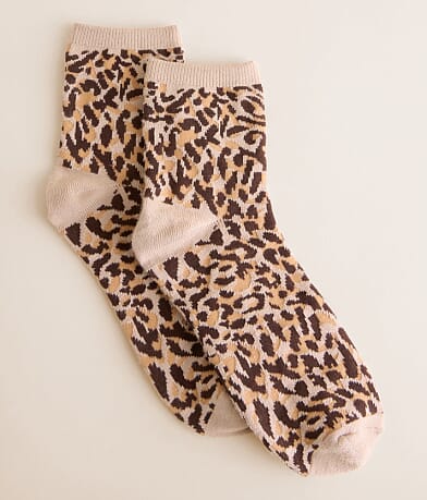 BKE Leopard Socks front view