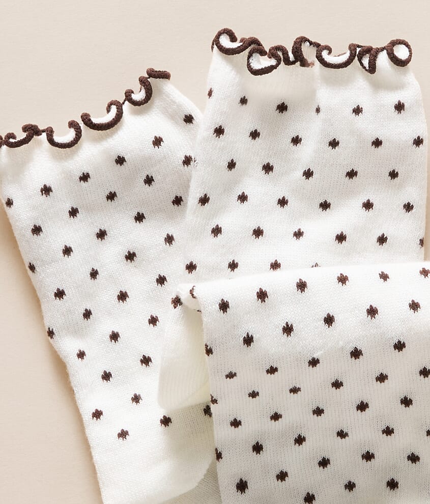 Polka Dot Ruffle Socks - thumbnail 2