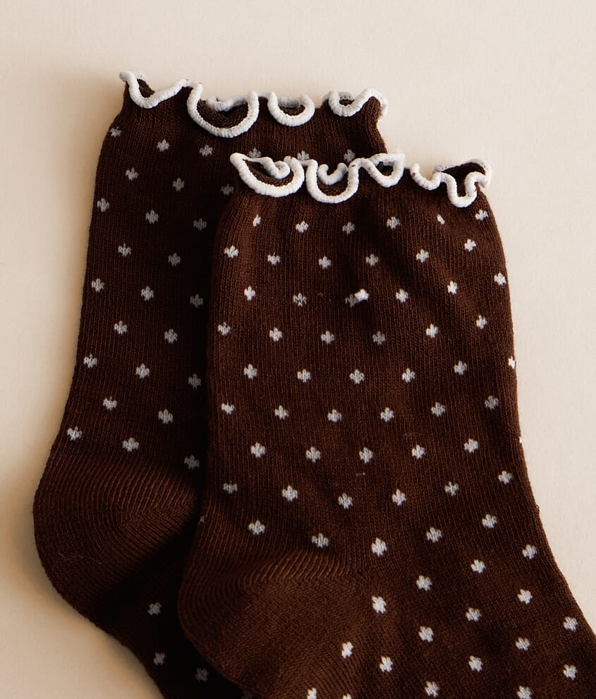 Polka Dot Ruffle Socks