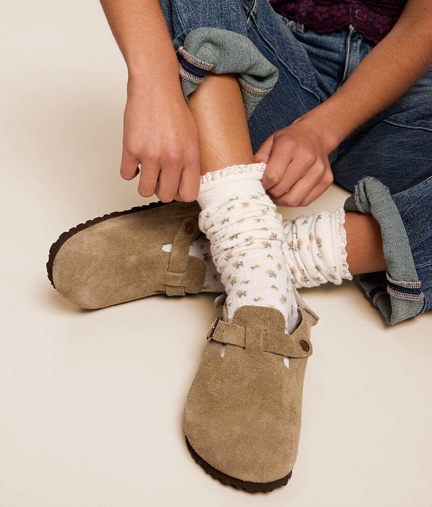 Slouchy Floral Socks