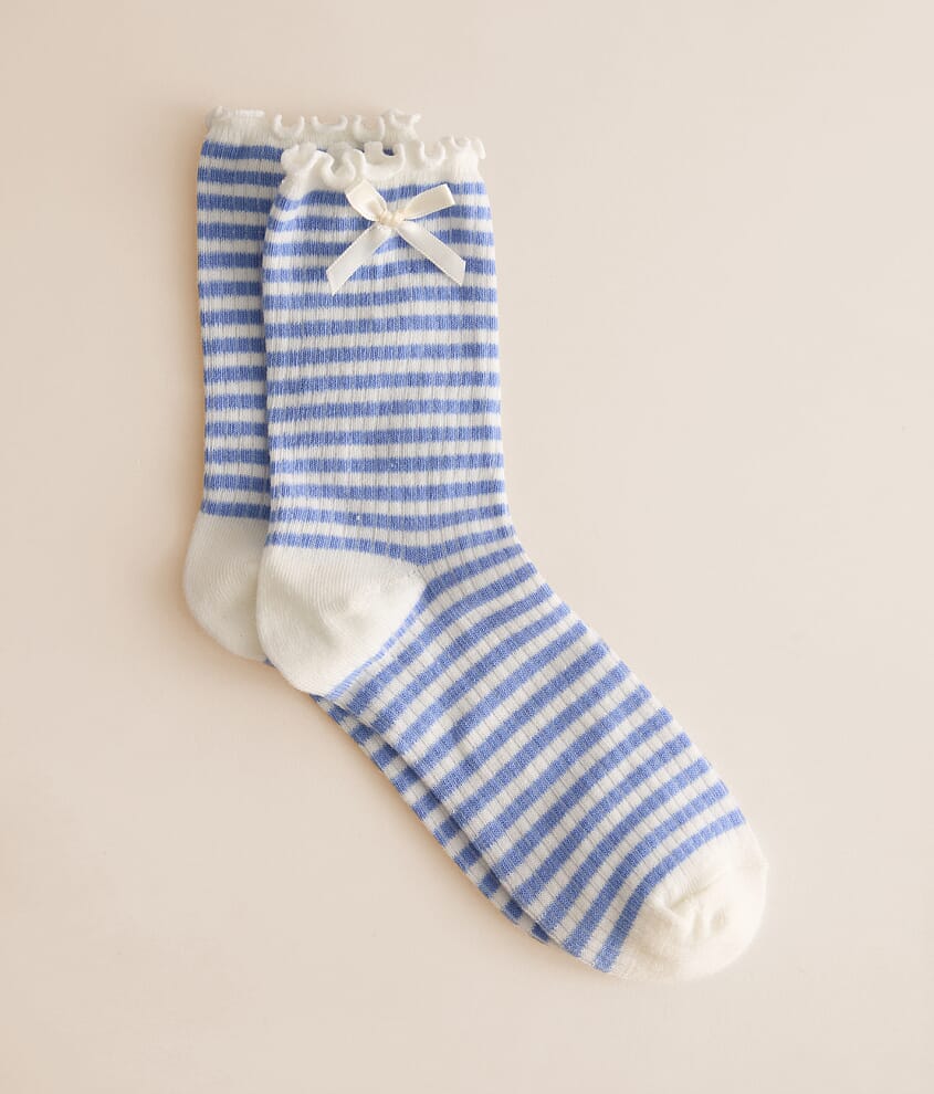 Striped Bow Socks