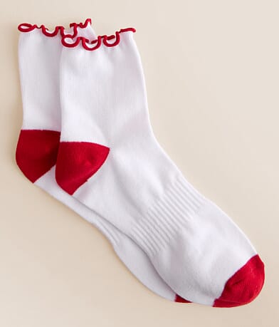 BKE Color Block Lettuce Socks front view
