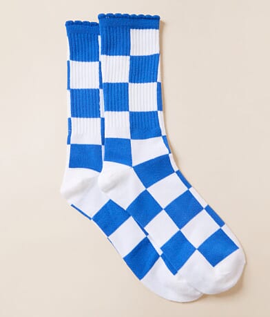 BKE Checkered Socks front view