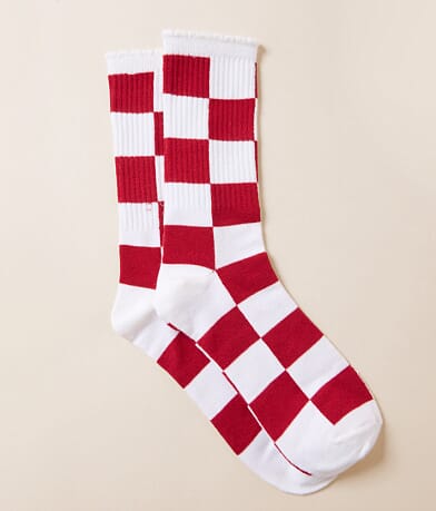 BKE Checkered Socks front view