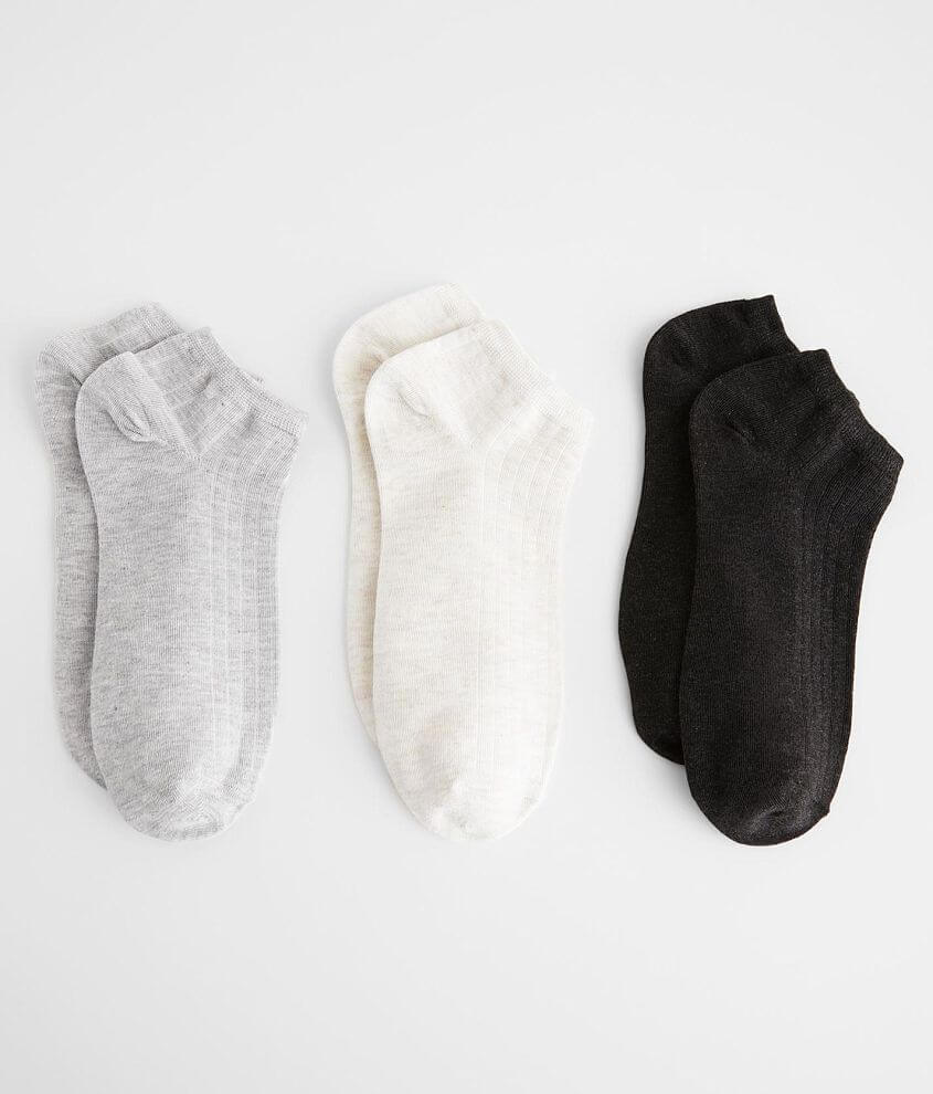 BKEssentials 3 Pack Ankle Socks front view