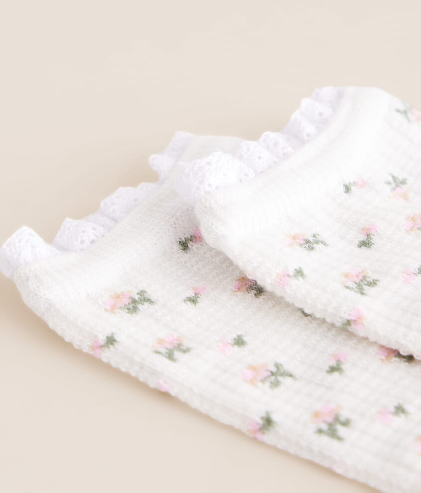 Floral Waffle Socks