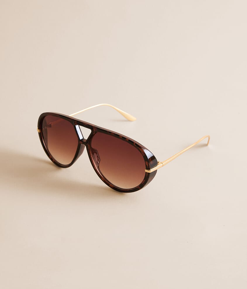 Tort Aviator Sunglasses - thumbnail 2