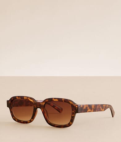 BKE Tort Square Sunglasses front view