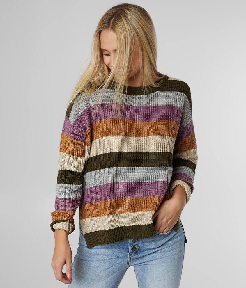 Daytrip Striped Boxy Sweater front view