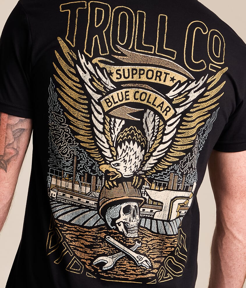 Support Blue Collar Grounded T-Shirt