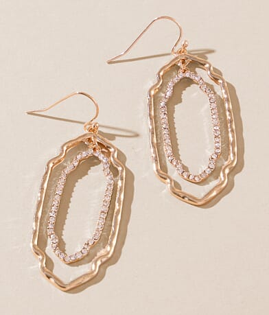 boutique by BKE Glitz Drop Earring front view