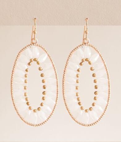 boutique by BKE Beaded Drop Earring front view