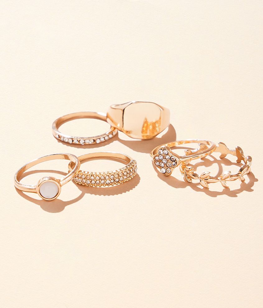 boutique by BKE 6 Pack Ring Set front view