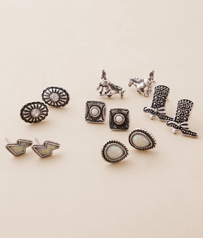 6 Pack Western Earring Set