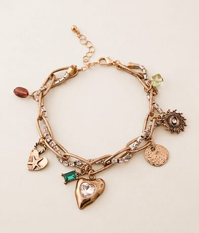 BKE Glitz Charm Bracelet front view