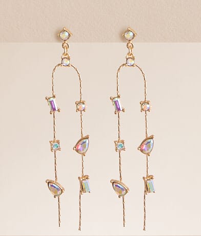 boutique by BKE Glitz Fringe Earring front view