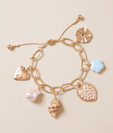 boutique by BKE Beach Charm Bracelet front view