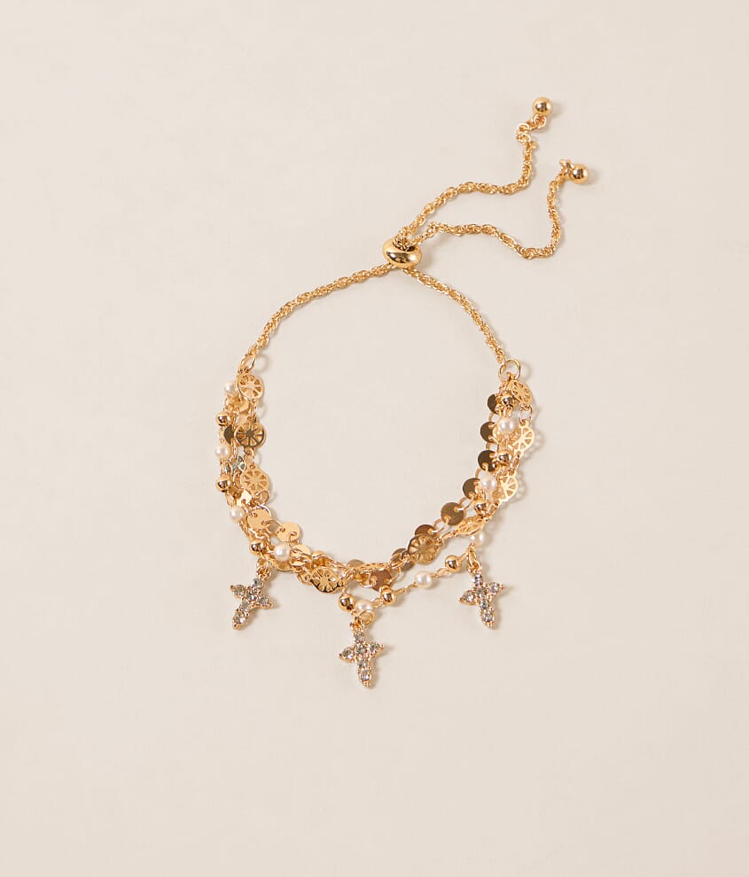 BKE Glitz Cross Bracelet