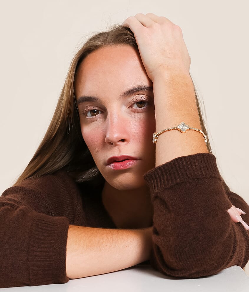 Glitz Clover Stretch Bracelet