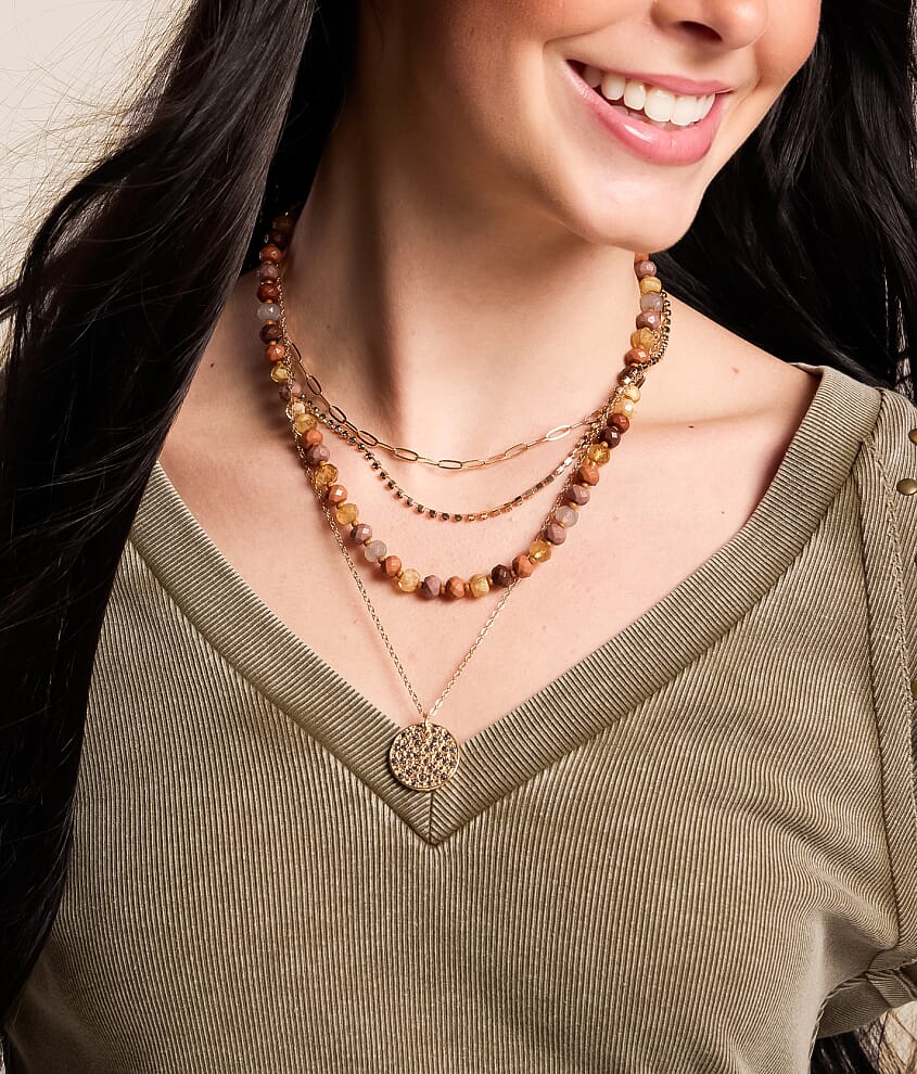 Mixed Chain Tiered Necklace