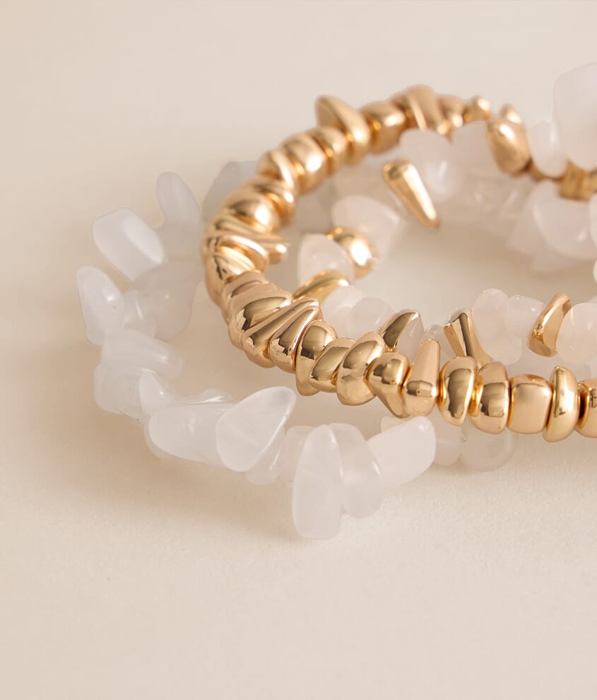 3 Pack Stone Bracelet Set