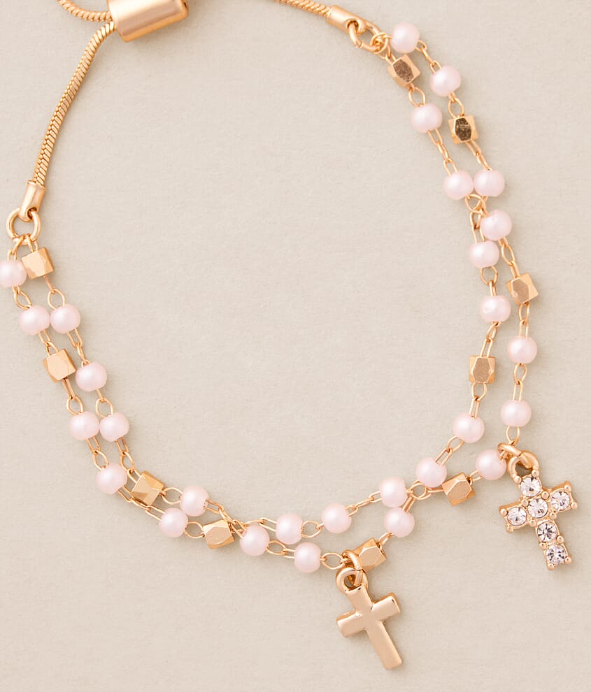 Double Cross Slider Bracelet