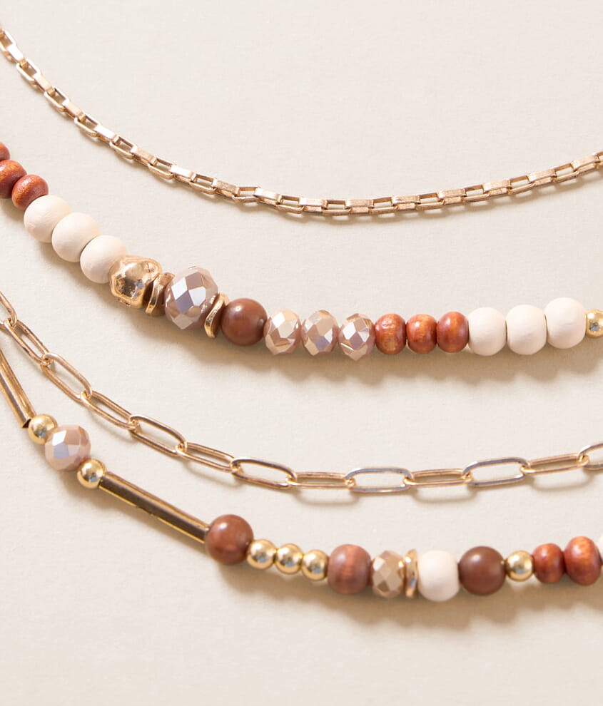 Mixed Bead Tiered Necklace - thumbnail 2
