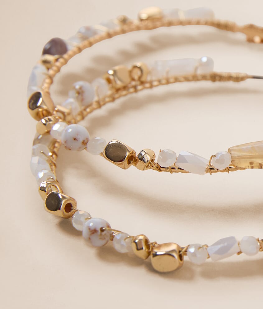 Beaded Hoop Earring - thumbnail 2