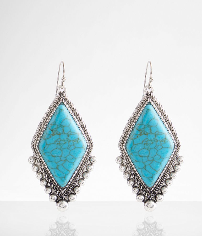 boutique by BKE Turquoise Drop Earring front view