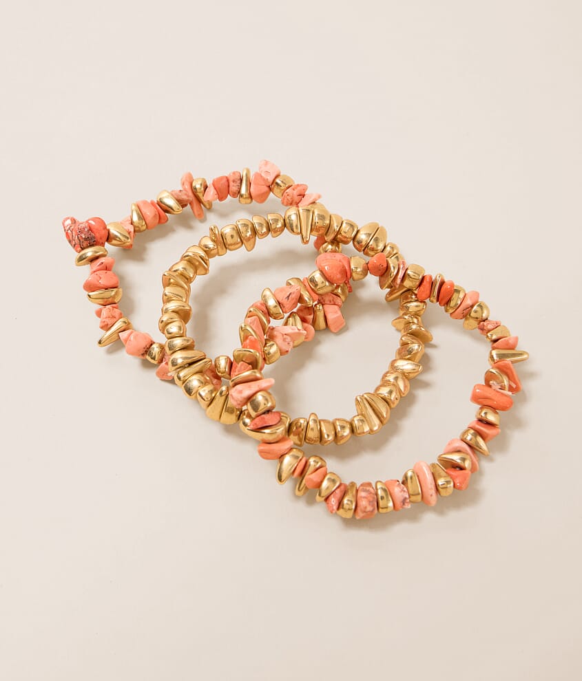 3 Pack Stone Bracelet Set