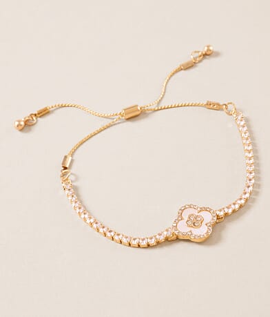 boutique by BKE Glitz Clover Bracelet front view