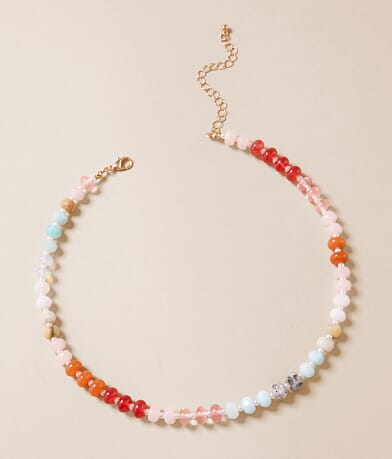 boutique by BKE Mixed Bead Necklace front view