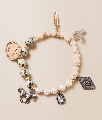 Sterling & Stitch Western Beaded Bracelet front view