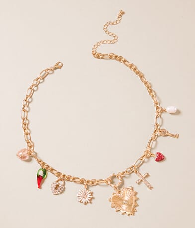 boutique by BKE Glitz Charm Necklace front view