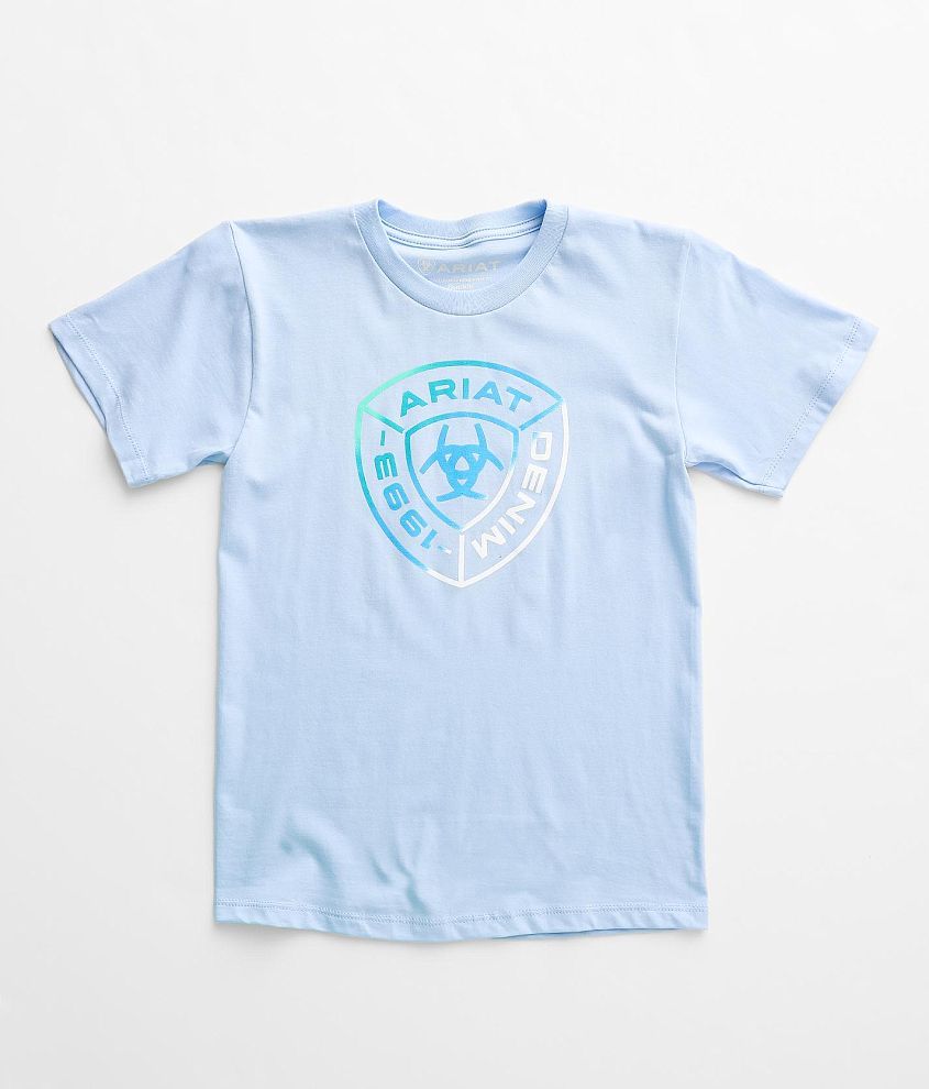 Boys - Ariat Gradient Badge T-Shirt front view