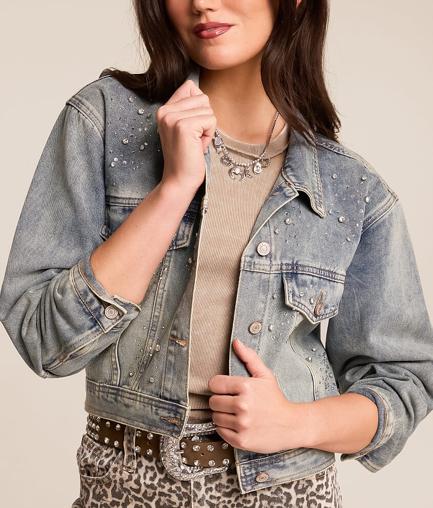 Arendelle Rhinestone Denim Jacket
