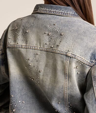 Arendelle Rhinestone Denim Jacket thumbnail 6
