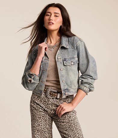 Arendelle Rhinestone Denim Jacket