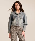 訳あり⭐︎deres 8th all-around jacket Azalea Wang Arendelle Rhinestone Denim Jacket - Women's Coats