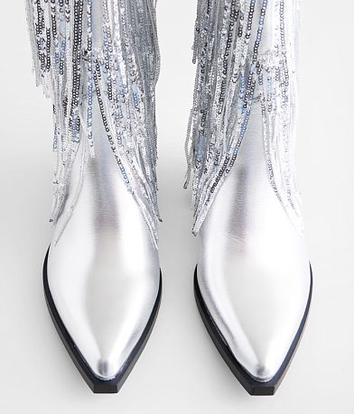 Azalea Wang Joyful Sequin Fringe Western Boot MISC_DETAIL_3