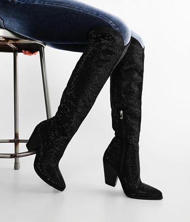 Azalea Wang Nash Rhinestone Tall Western Boot MISC_DETAIL_5