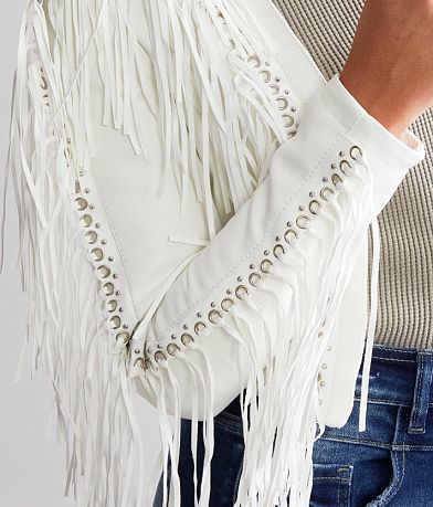 Azalea Wang Olivier Fringe Cropped Jacket MISC_DETAIL_1
